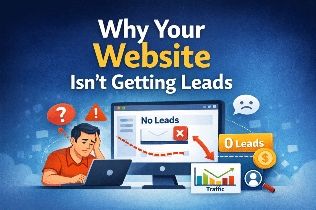 why my website is not getting leads